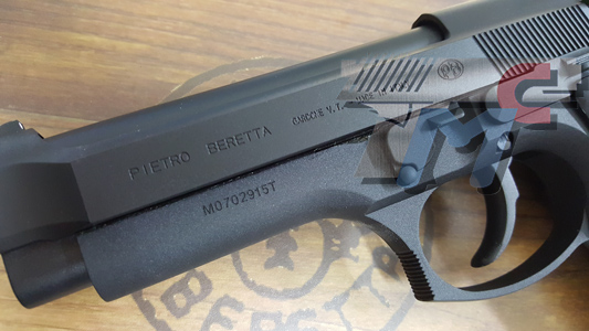 Gun Heaven Full Metal Beretta M92F Gas Blow Back Pistol (Full Marking/ with Licensed) (Black) - Click Image to Close